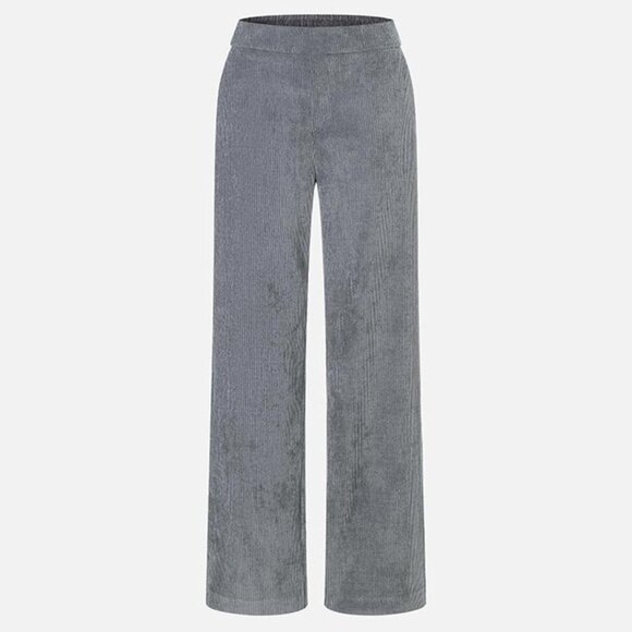 MAC Jeans Chiara Fluid Corduroy Pull On Trouser Pants Gray USA Size 10 EU 40 - Picture 9 of 9